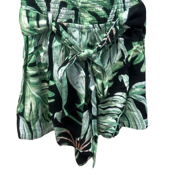 NEW Chaser Palm Print Sleeveless Romper - Misses XS - Picture 3 of 4